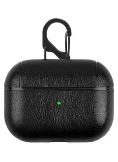 NIBEMINENT Protective Charging Box Case Cover With Carabiner For Apple AirPods Pro Black  - Image 1