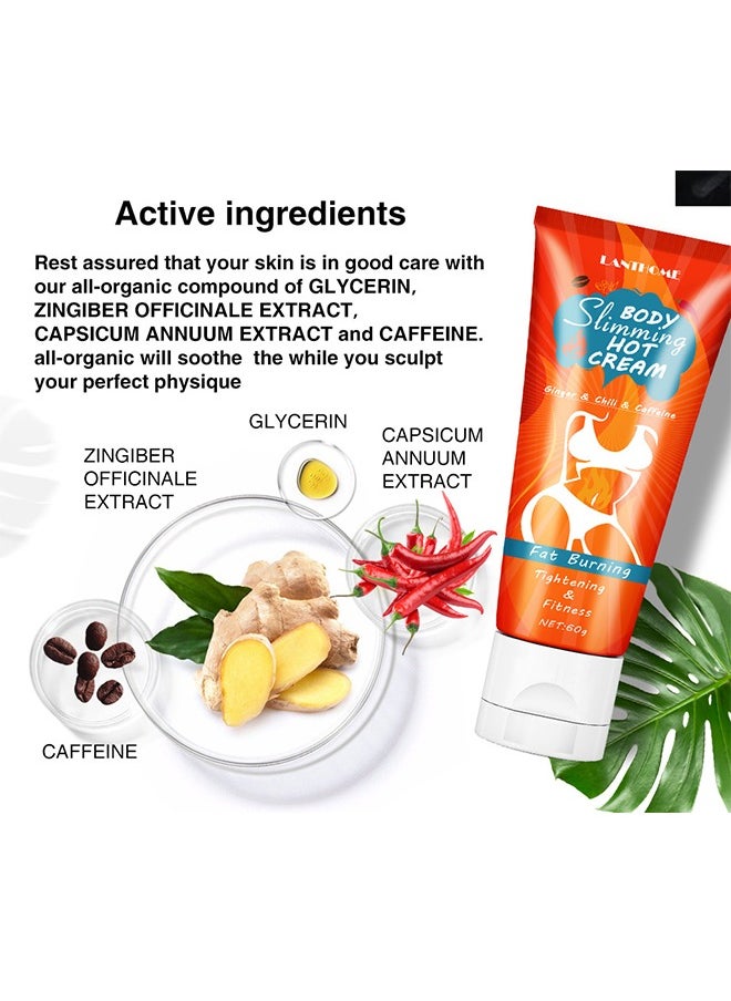 Lanthome Body Slimming Hot Cream,Lian Biquan body cream 60g Slimming cream massage cream  - Image 3