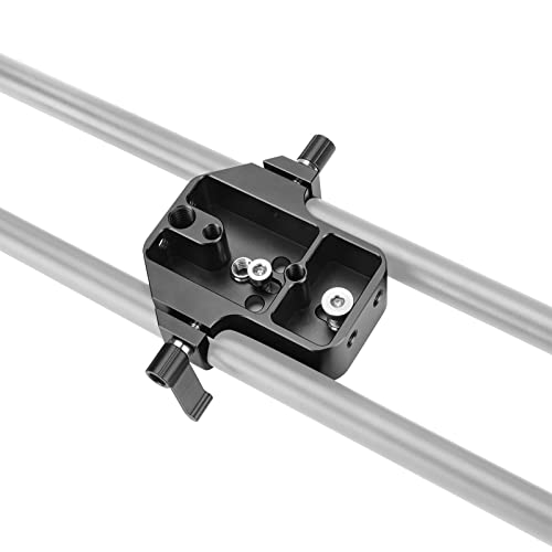 SZRIG 15mm Base Plate General Purpose Slim Digital SLR Camera Base Plate with 15mm Rod Rail Clamp Aluminum Alloy Photo Studio - Image 3