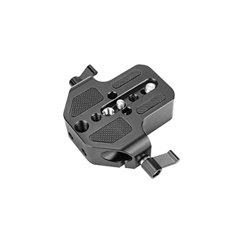 SZRIG 15mm Base Plate General Purpose Slim Digital SLR Camera Base Plate with 15mm Rod Rail Clamp Aluminum Alloy Photo Studio - Image 1