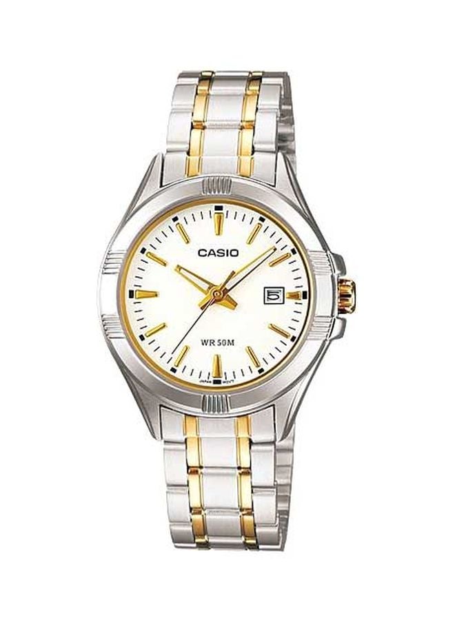 CASIO Men Water Resistant Analog Watch MTP-1308SG-7AVDF - 49 mm - Silver/Gold - Image 1