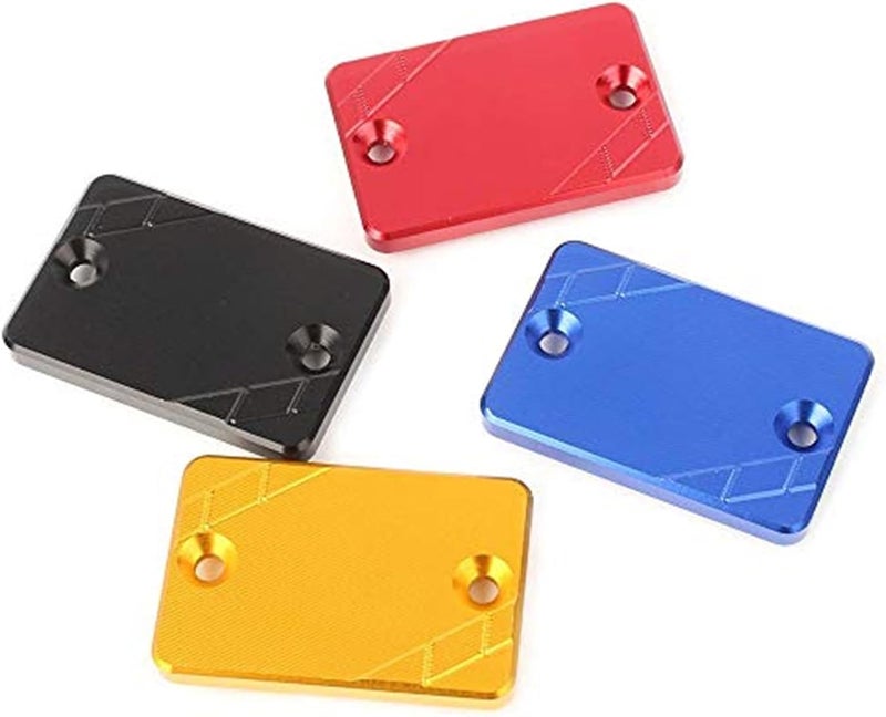 QASULER Motorcycle Brake Fluid Reservoir Cap - Blue - Image 2