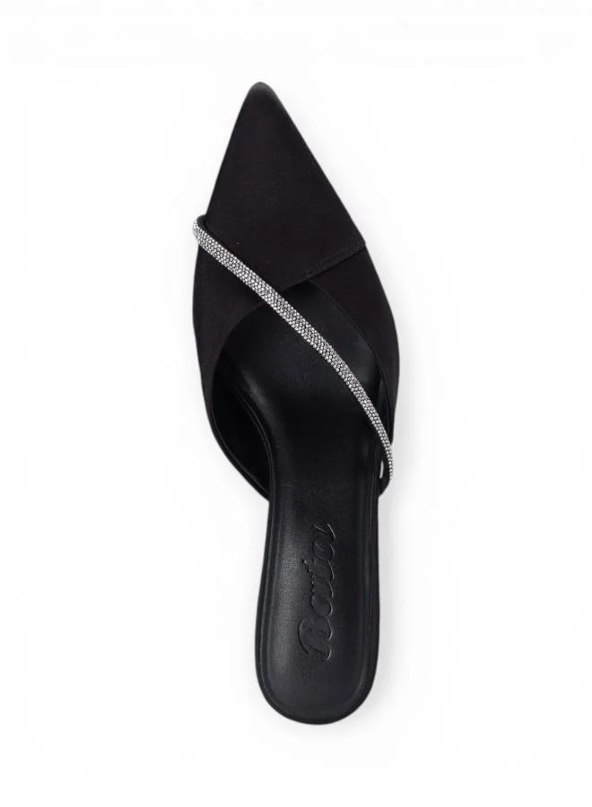 Bata Black Elegant Pointed Heel Mule for Women | Best Price UAE
