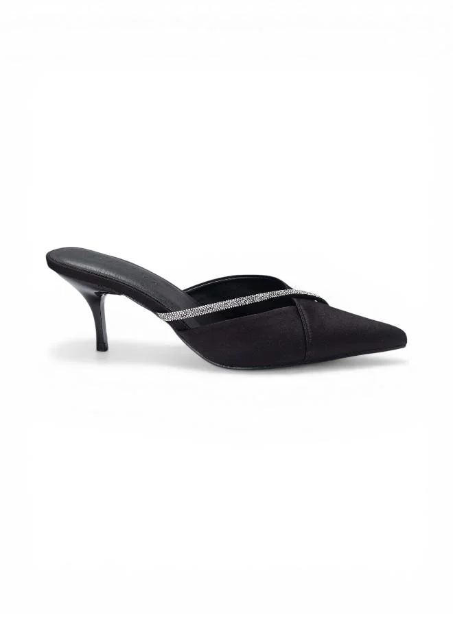 Bata Black Elegant Pointed Heel Mule for Women | Best Price UAE