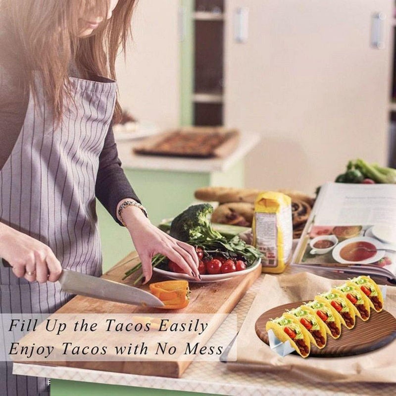 Stainless Steel Taco Holder For 6 Heat Resistant Oven Safe Taco Stand - Image 5