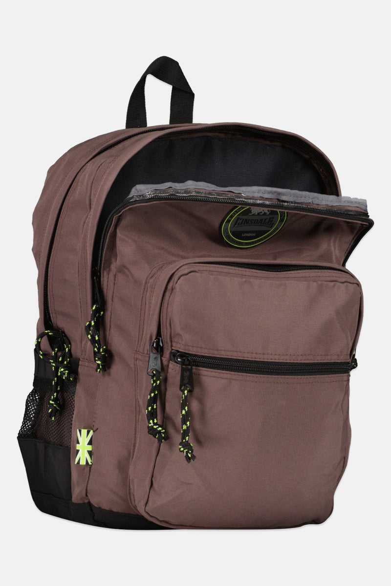 Lonsdale Kids Boy Brand Logo Backpack, Grey - Image 3