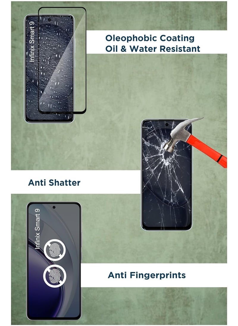 Fankalo - [2 Pack]Screen Protector for Infinix Smart 9/ Infinix Hot 50i High Transmittance Glass Scratch Resistant Tempered Glass - Image 1