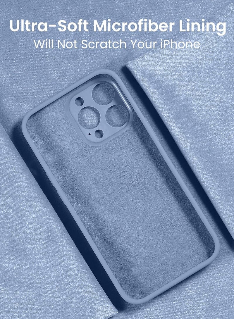 ELTRAZONE Designed for iPhone 15 Pro Max Case, Silicone Upgraded [Camera Protection] for iPhone 15 ProMax Case with [2 Screen Protectors], Anti-Scratch Microfiber Lining, 6.7 inch, Light Blue - Image 5