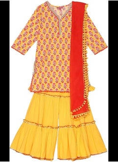 Biba Biba Girls Girls Suit Set, Yellow, 13  - Image 1