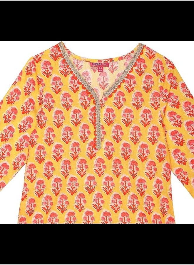 Biba Biba Girls Girls Suit Set, Yellow, 13  - Image 2