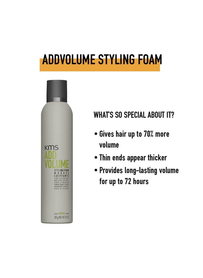 kms Addvolume Styling Foam For 72 Hour Volume 10.1 Oz  - Image 4