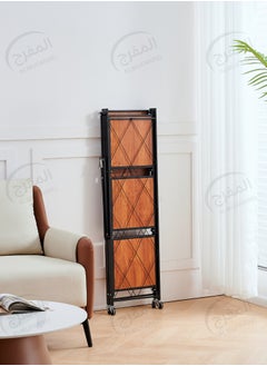 ALMUFARREJ Coffee Corner Table, Side Table, Bookcase with 5 Wood Shelves Meet All Your Needs  - Image 5