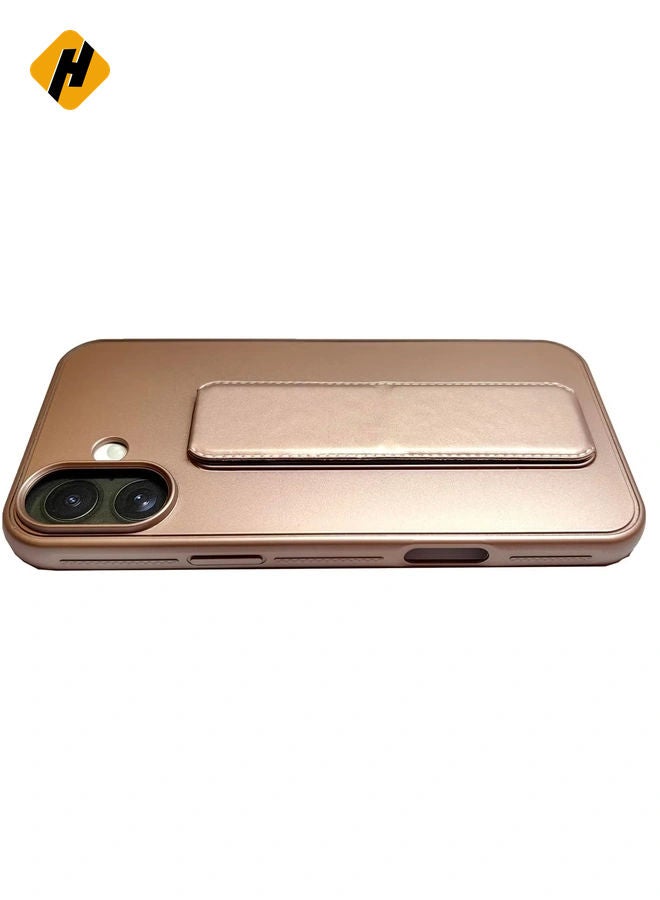 HuHa iPhone 16 Plus Desert Titanium Magnetic Car Mount Case – Premium Silicone with Multi-Stand Kickstand & Hand Strap  - Image 4