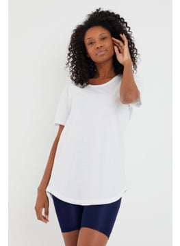 Cool Tarz Cool Style Style Cool Women White Dirty Collar Loose T-SHIRT-XKTCPS001R15S  - Image 2