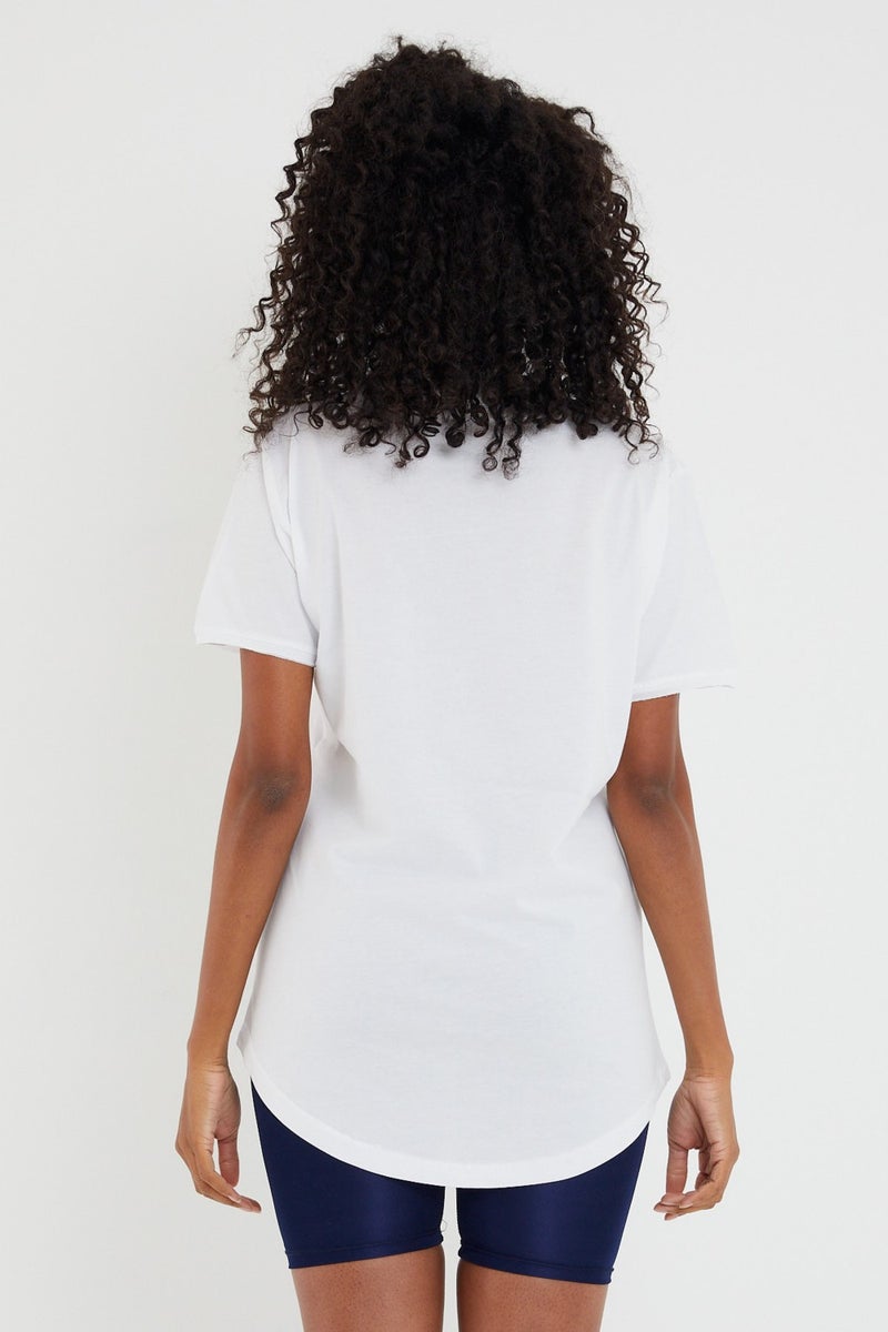 Cool Tarz Cool Style Style Cool Women White Dirty Collar Loose T-SHIRT-XKTCPS001R15S  - Image 5