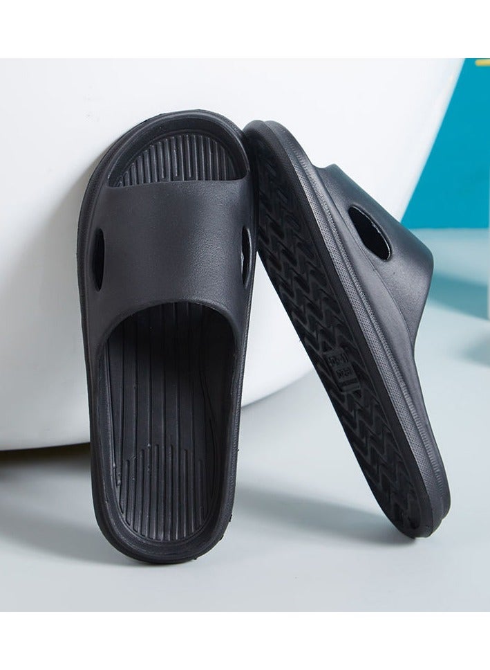 Slippers Indoor Home Anti-Slip Shower Bathing Shoes Slippers Non-Slip Slippers Garden Shoes Home Slippers Men's Plastic Shoes Sandals - Image 1