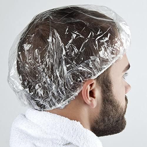 PIRU Shower Caps, Pack of 50, Reusable Hair Bath Caps for Men & Women, Free Size - Image 1