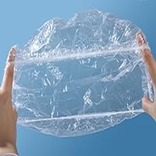 PIRU Shower Caps, Pack of 50, Reusable Hair Bath Caps for Men & Women, Free Size - Image 5