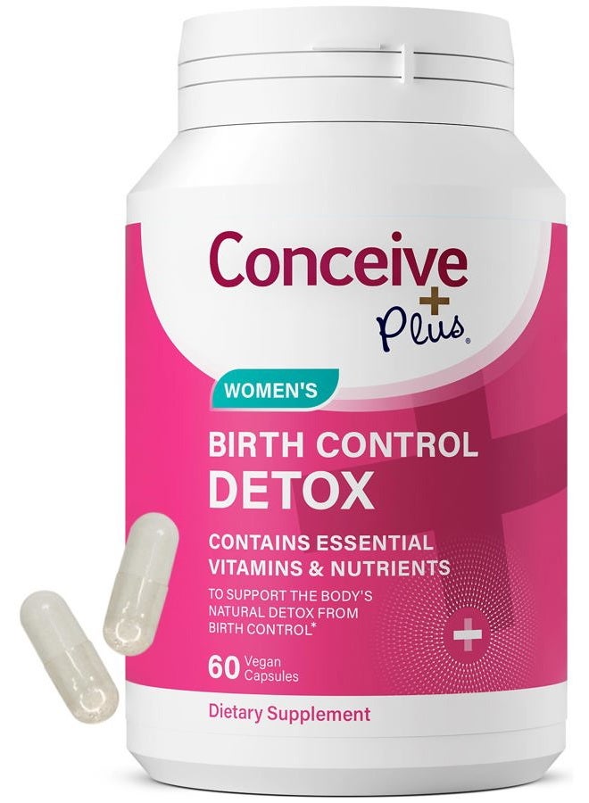 Conceive Plus Birth Control Detox Supplement - Prenatal Vitamins Best for Women - Support Hormone Balance & Ovarian Health - Essential for Women Trying to Conceive - Dietary Supplements - 60 Capsules - Image 1