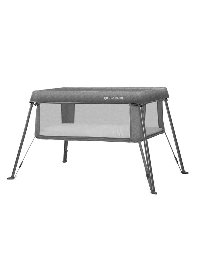 Kinderkraft Cami 3-In-1 Baby Cot - Grey - Image 2