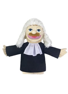 General 1 Pcs Judge Occupation Professional Figurine Role Playing Parent-Child Interaction Toy Family Companionship Plush Doll Figurine Toy Hand Puppet  - Image 1