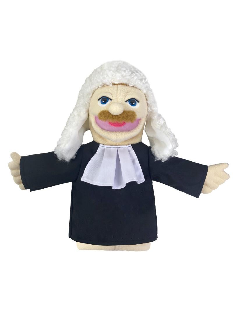 general 1 Pcs Judge Occupation Professional Figurine Role Playing Parent-Child Interaction Toy Family Companionship Plush Doll Figurine Toy Hand Puppet - Image 1