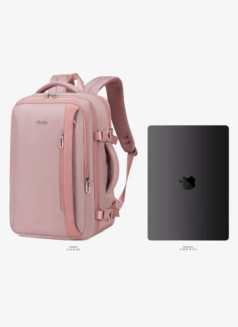 Chantria Expandable Laptop Backpack for Women Water Resistant Multifunctional Anti-Theft Backpack with 180Â° Opening and Water-Proof Compartment, CB00617- Pale Mauve