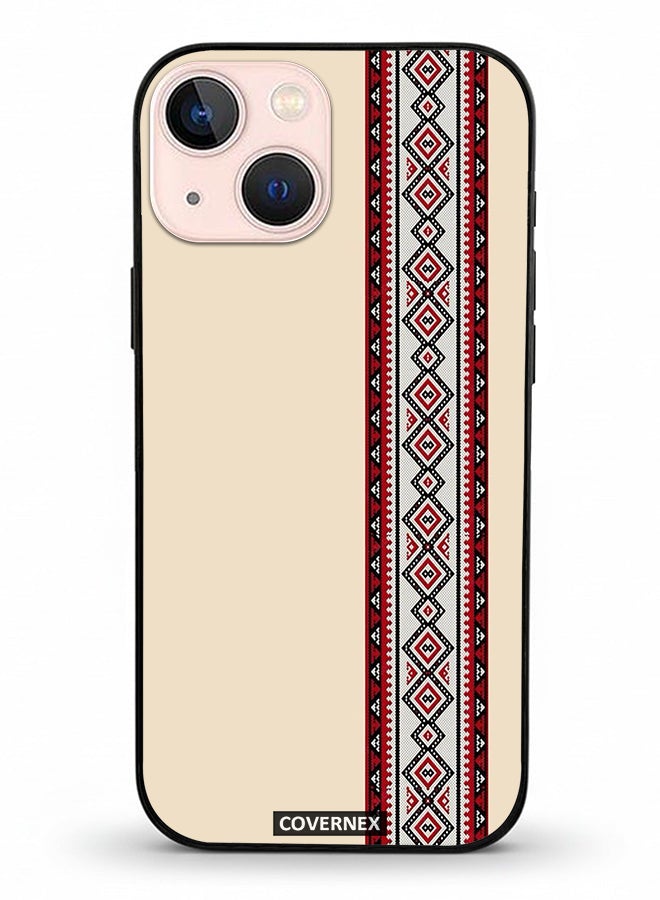 Covernex غطاء حماية لجهاز آيفون 13 ميني مزخرف بتطريز قبلي تقليدي - Image 2
