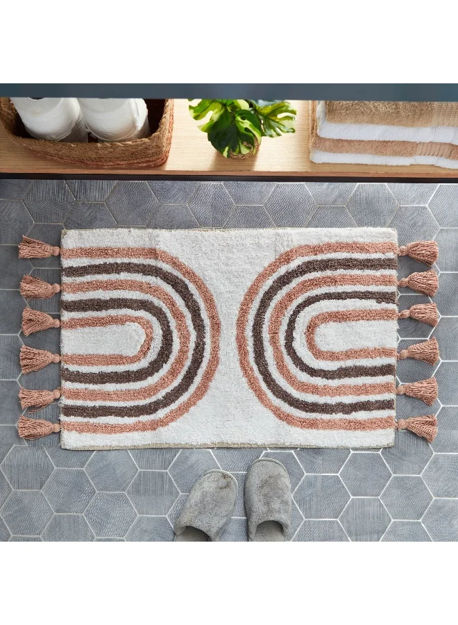 Home Box Milton Rustic Cotton Bath Mat - 50x80 cm