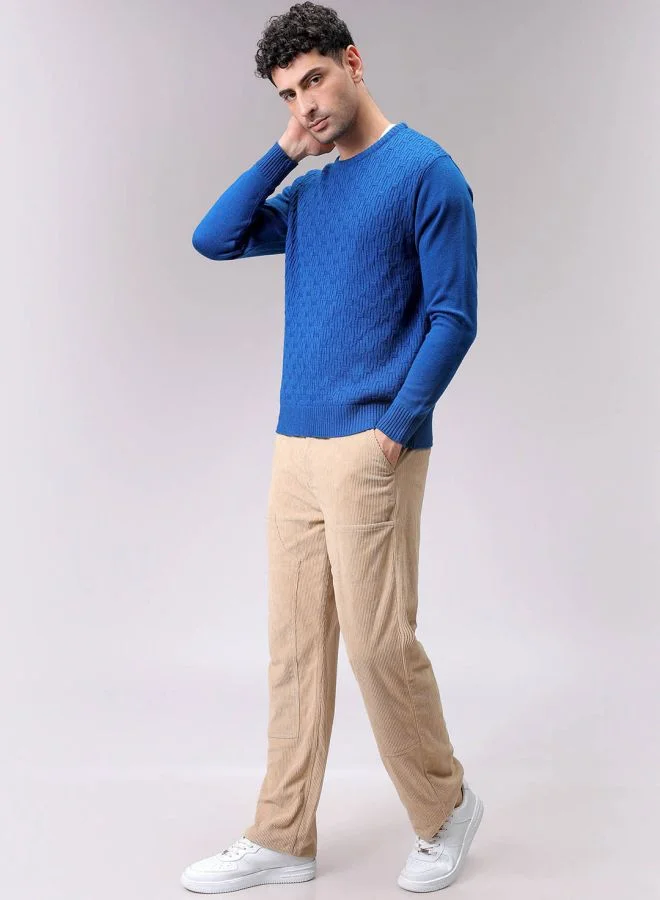 The Indian Garage Co Men Relaxed Fit Solid High Neck Sweater