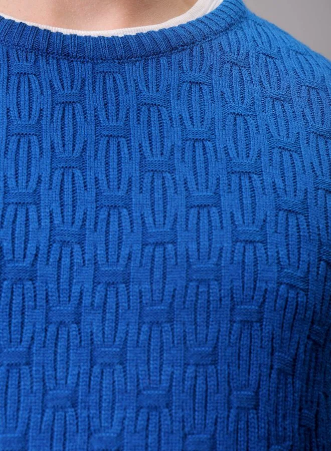 The Indian Garage Co Men Relaxed Fit Solid High Neck Sweater
