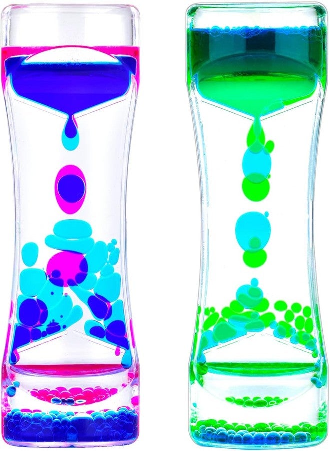 CARTSHOPPER Liquid Motion Bubbler Timer Sensory Toys for Relaxation,Water Motion Timer Fidget Toy Anxiety Toys for All Age,drip Oil Motion Bubble Sensory Play for Office Home Table Decoration (2 PACK) - Image 1