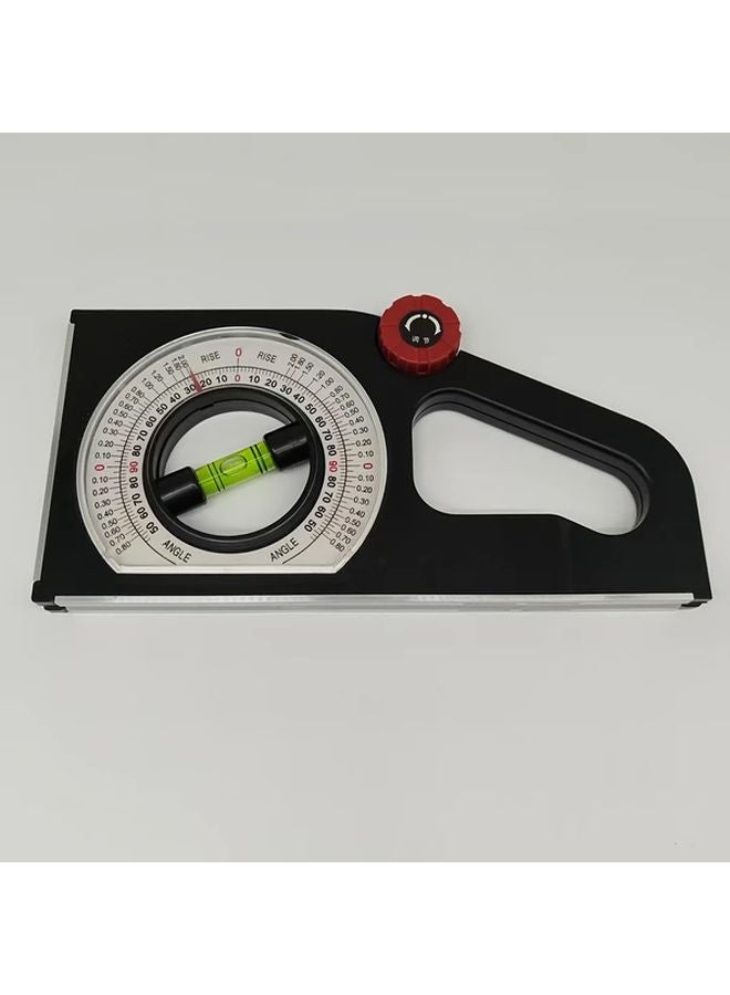 أداة قياس مستوى مغناطيسي عالية الدقة سوداء محمولة مع منحدر - Image 2