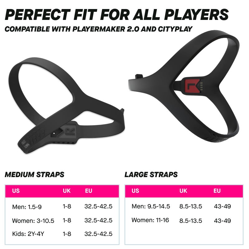 Playermaker Additional Pair of Black Straps Compatible with CITYPLAY and Playermaker 2.0 Smart Sensor Technology (Sensor not Included) - Image 2