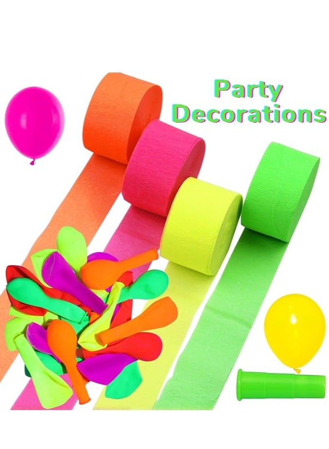 Cلفة ورق كريب ستريمر مقاس 2 بوصة × 120 قدم، لون برتقالي وفضي - Image 2