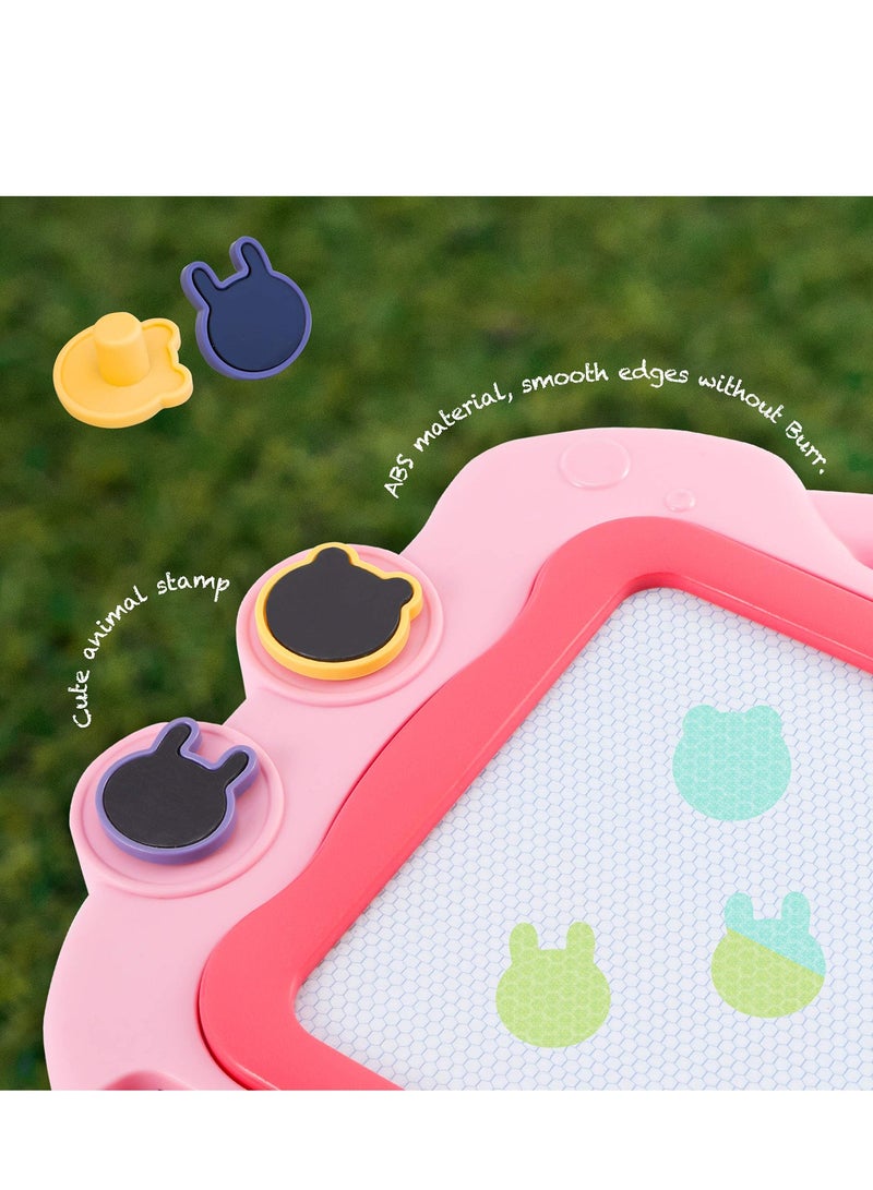 Magnetic Drawing Board with Stamps and Pen, Colorful Erasable Writing and Sketching Pad for Toddlers, Educational Doodle Toy for Kids Aged 1-4, Perfect Birthday Gift - Image 5