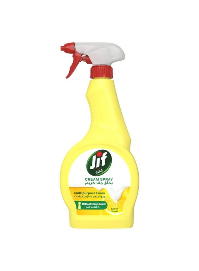 Jif Lemon Scented Multipurpose Foam Cleaner Cream Spray 500ml 69756177 - Image 1