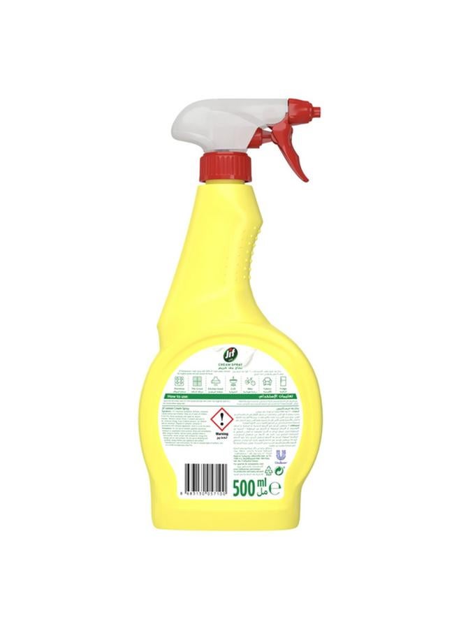 Jif Lemon Scented Multipurpose Foam Cleaner Cream Spray 500ml 69756177 - Image 2