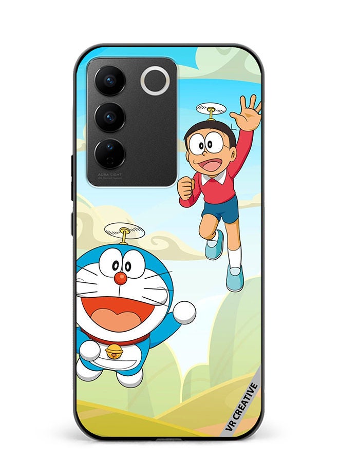 VR CREATIVE Protective Case Cover For Vivo V27e Dorami Design Multicolour - Image 1