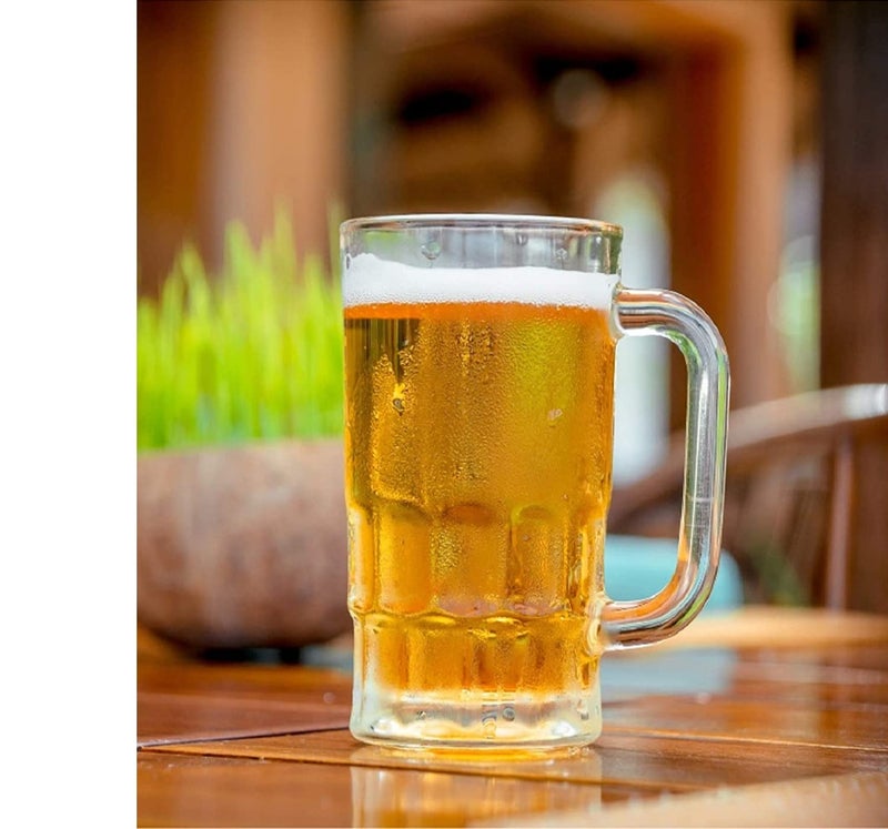 LUXURIA Unbreakable Polycarbonate High Food Graded Plastic Beer Glass for BeerJuiceCocktail etc 300 ML with Warranty 4 - Image 3