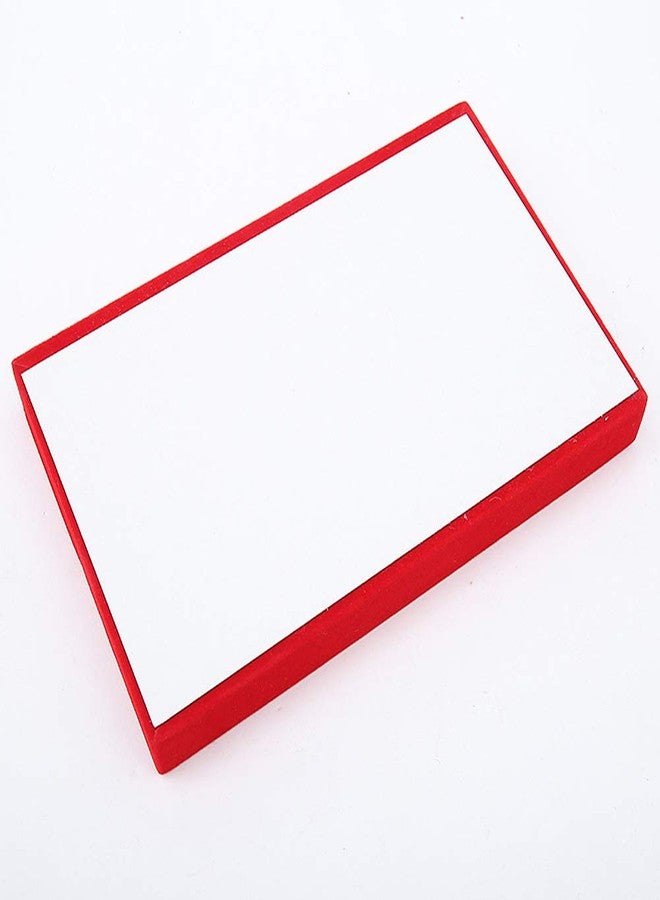 Magik 1-2 Pc Velvet Jewelry Ring Display Organizer Tray Holder Earring Storage Box Case 8.86 * 5.7 * 1.2inch (2, Red) - Image 5