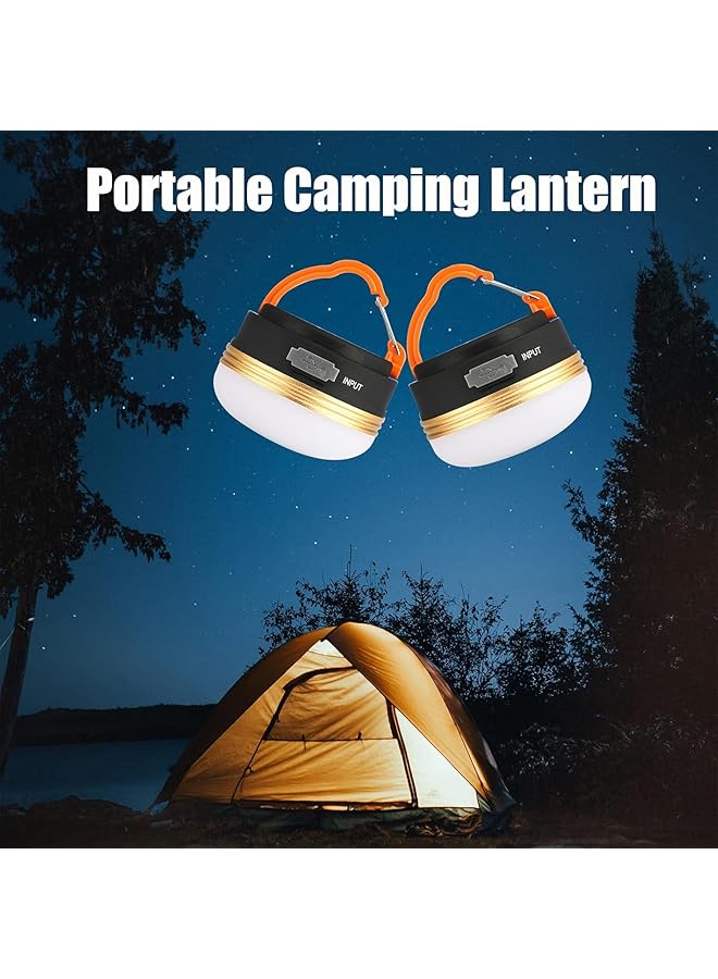 KASTWAVE LED Camping Lantern Portable 360 Illumination 3 Lighting Mode Waterproof w/ Hook Magnetic Base Tent Emergency Light for Camping Hurricanes Power Outage 2 Pack - Image 2