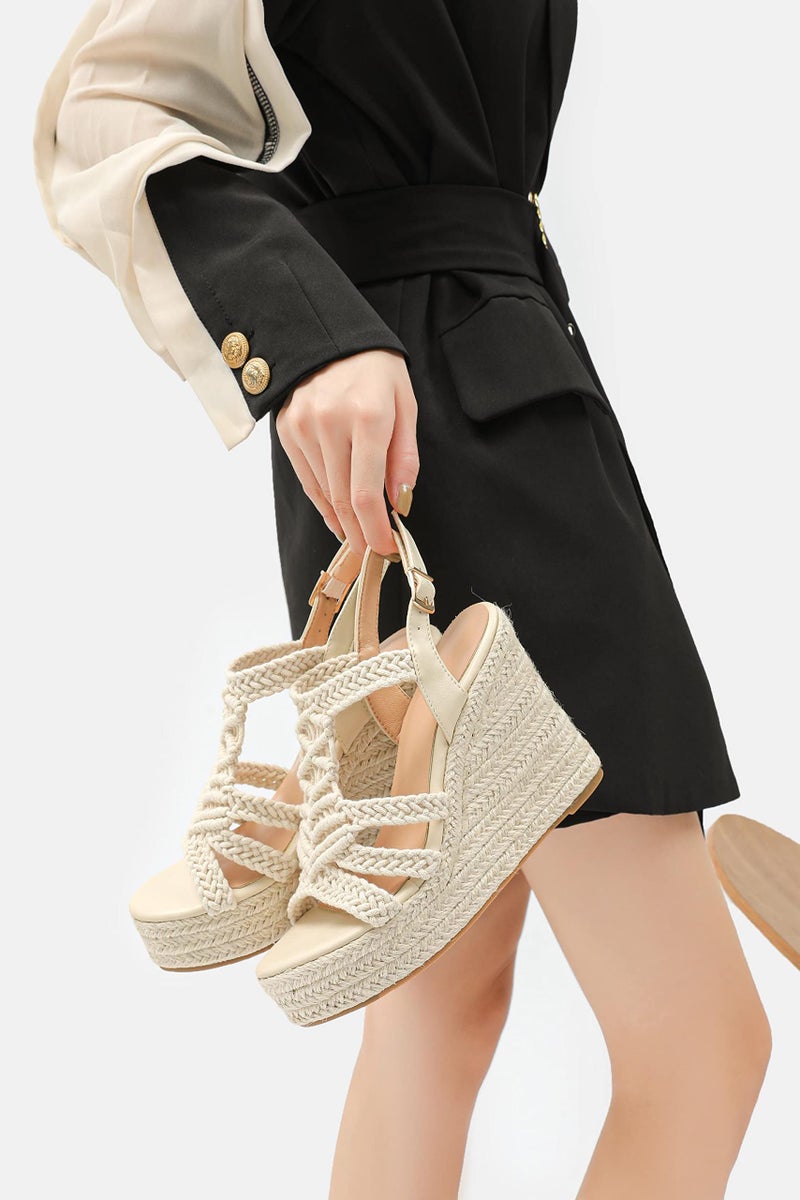 Sopends Espadrille Wedge Sandals for Women Platforms & Wedges - Image 3
