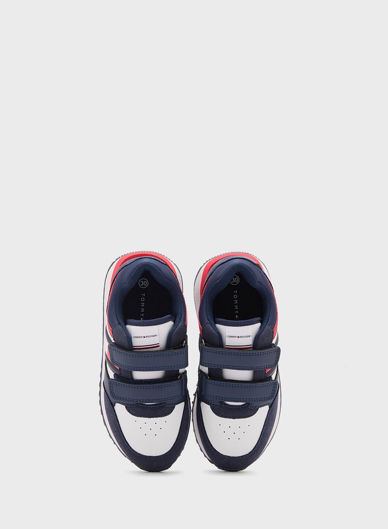 TOMMY HILFIGER Youth Low Top Velcro Sneakers  - Image 4