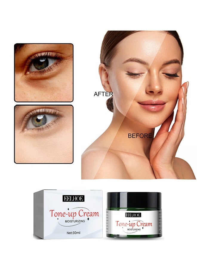 EELHOE - Moisturizing Tone-up Cream Light Makeup Covering Spots, Moisturizing, Beautifying, and Brightening Skin Toner 30ML - Image 1