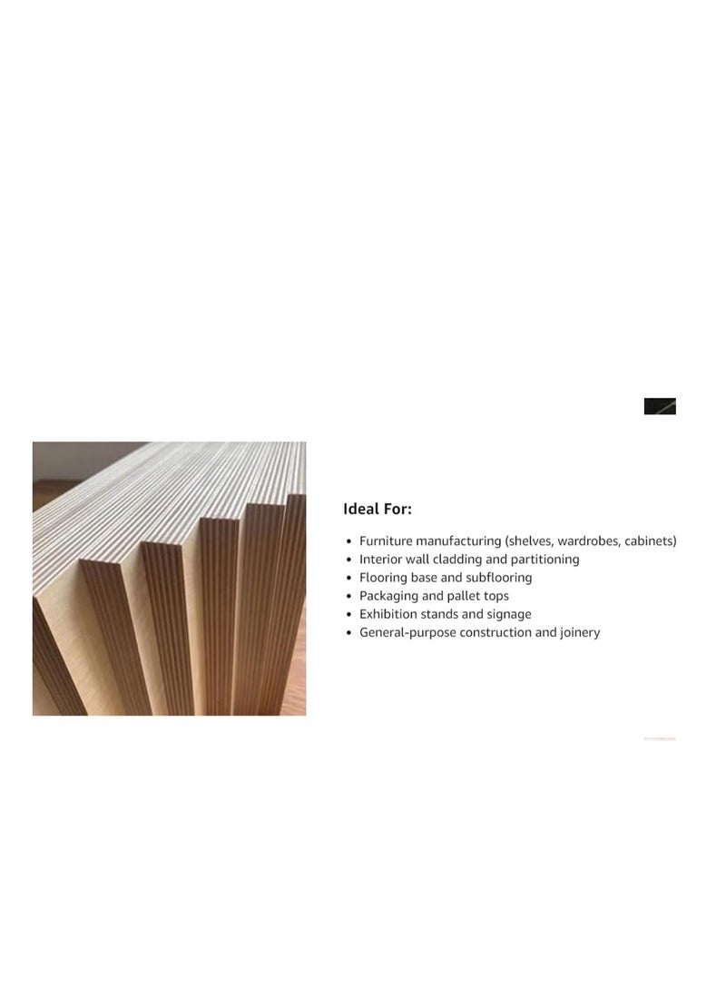 ABBASALI Waterproof Marine Ply Wood Sheet Furniture Board Brown for Multi Purpose DIY Works 60cm X 80cm Pack of 6 Pieces With Gloves, Goggle, 10Pcs Facemask & Saw (6mm)  - Image 3