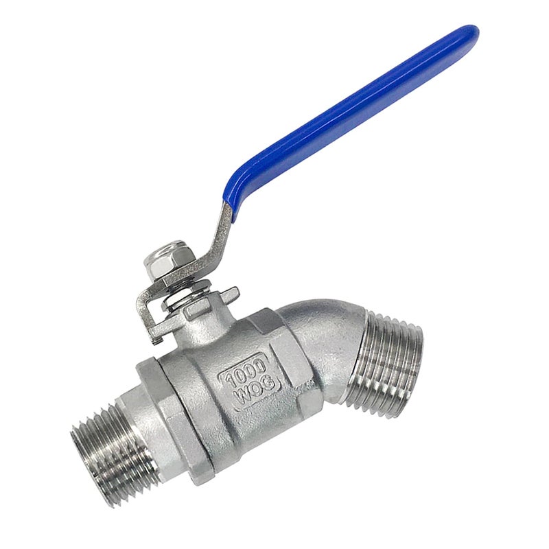 Fitvell 304 Stainless Steel 34 Garden Hose Bib Heavy Duty Outdoor Spigot 34 Male NPT x 34 GHT Male Threaded Garden Hose Faucet - Image 2
