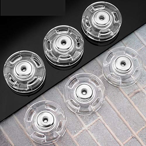 Teensery 20 Sets Clear Sew-on Snap Closing Buttons Fasteners for Dress Coat Clothing DIY Sewing (18mm) - Image 4