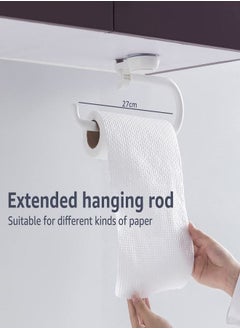 E COMMERCE  BAG Kitchen Tissue Roll Holder Vacuum Suction Wall Mounted Organizer Tissue Holder and Suction Cup Clear Hanger Toilet Paper Roll Holder  - Image 4