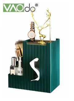 VAOdo 3 In 1 Multifunctional Tissue Holder Box Antlers Can Hang Jewelry Jewelry Storage Box Tissue Box With Side Storage Modern Desktop Tissue Box  - Image 1